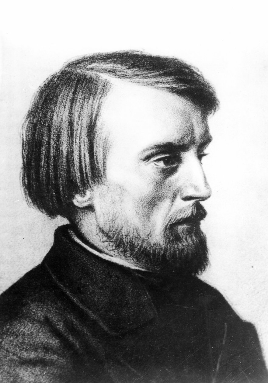 Retrato de Vissarion Grigorievich Belinsky (1811-48) 1843 de Kyrill Antonovitch Gorbunov