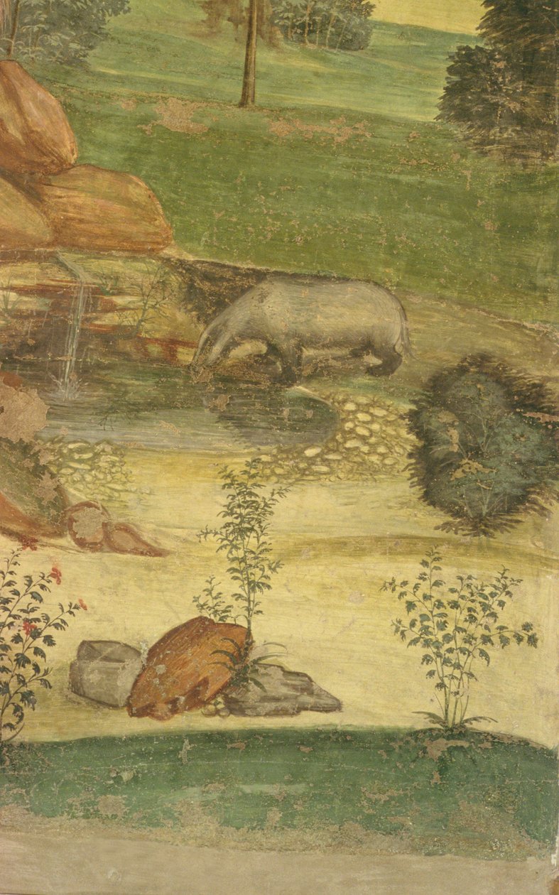 A vida de São Bento (detalhe) de L. and Sodoma, G. Signorelli