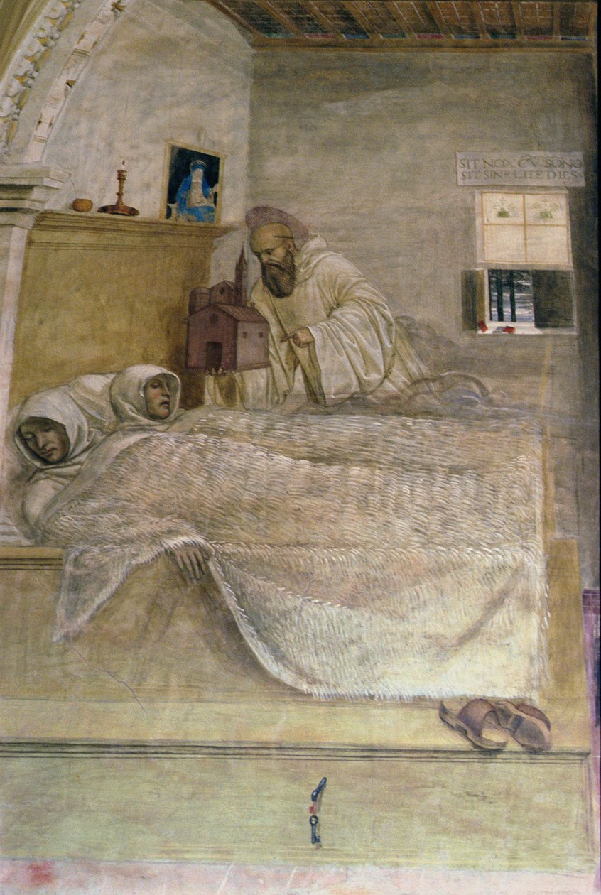 A vida de São Bento (detalhe) de L. and Sodoma, G. Signorelli