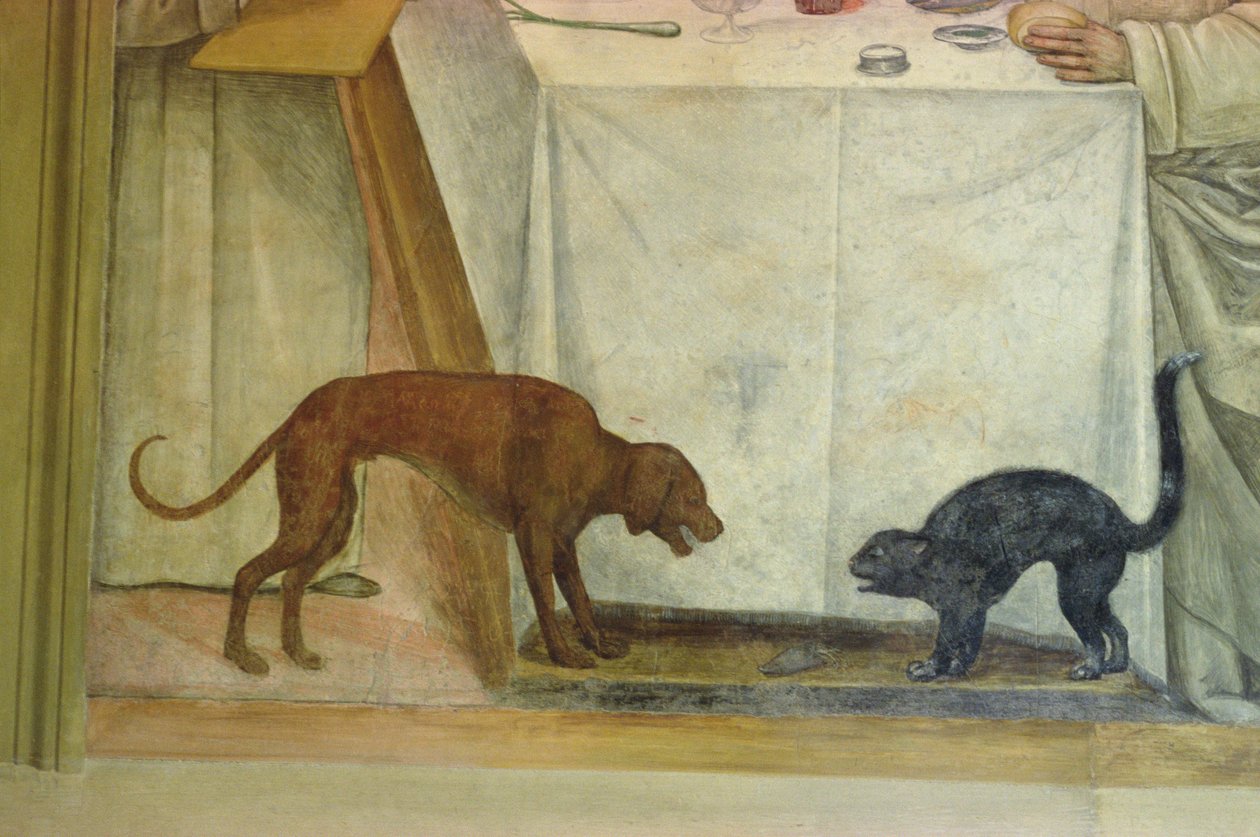 A vida de São Bento (detalhe) de L. and Sodoma, G. Signorelli
