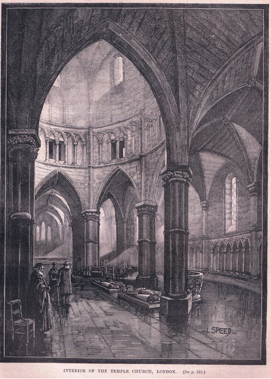 Interior, de, a, igreja templo, londres de L. Speed