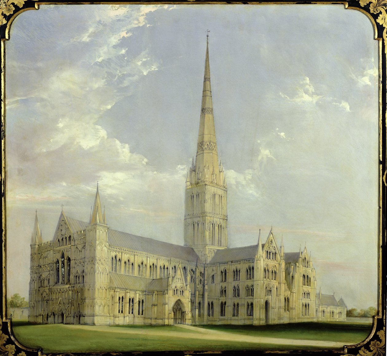 Catedral de Salisbury (óleo) de L. and Bettridge, H. Jennens