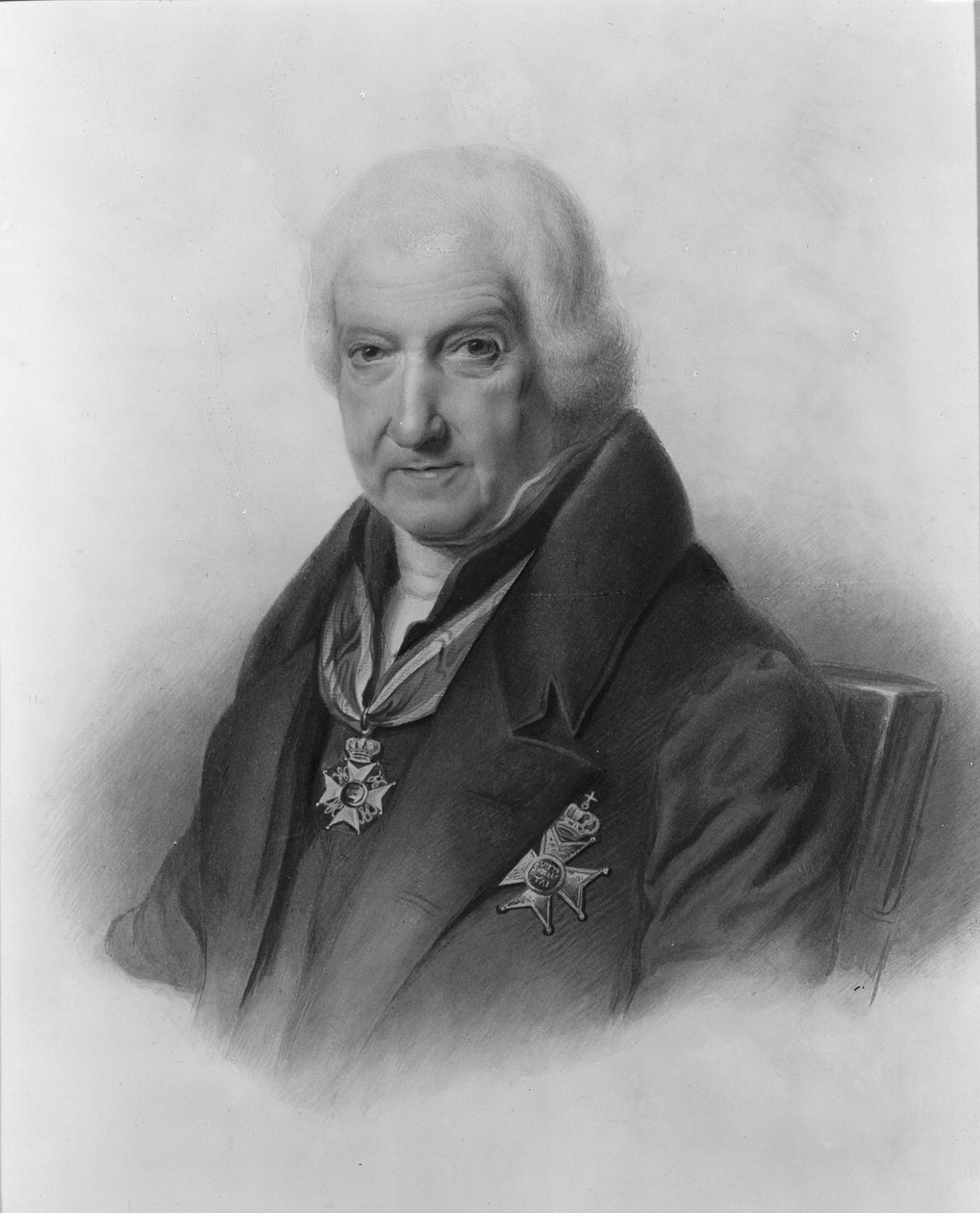 Jacques de Guise, Crônicas de Hainaut, frontispício de L.A. Vincent