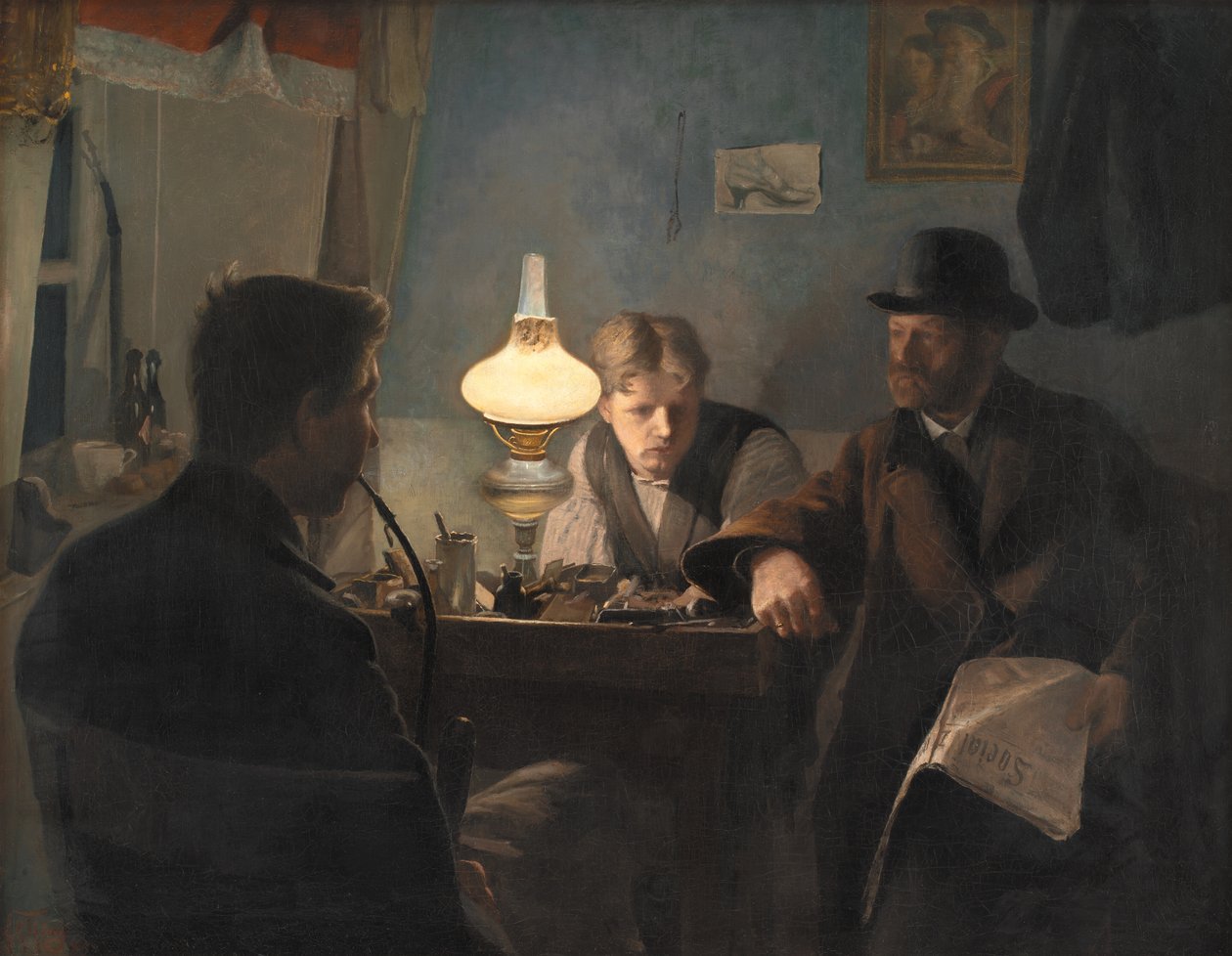 Uma visita à oficina de um sapateiro de Laurits Andersen Ring