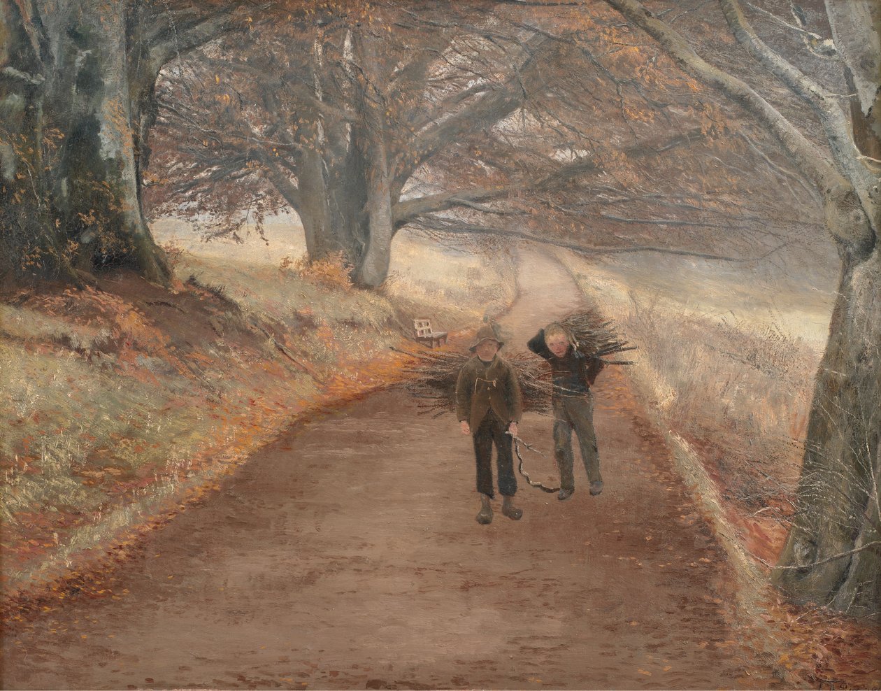 Trilha perto de Herlufsholm, Zelândia de Laurits Andersen Ring