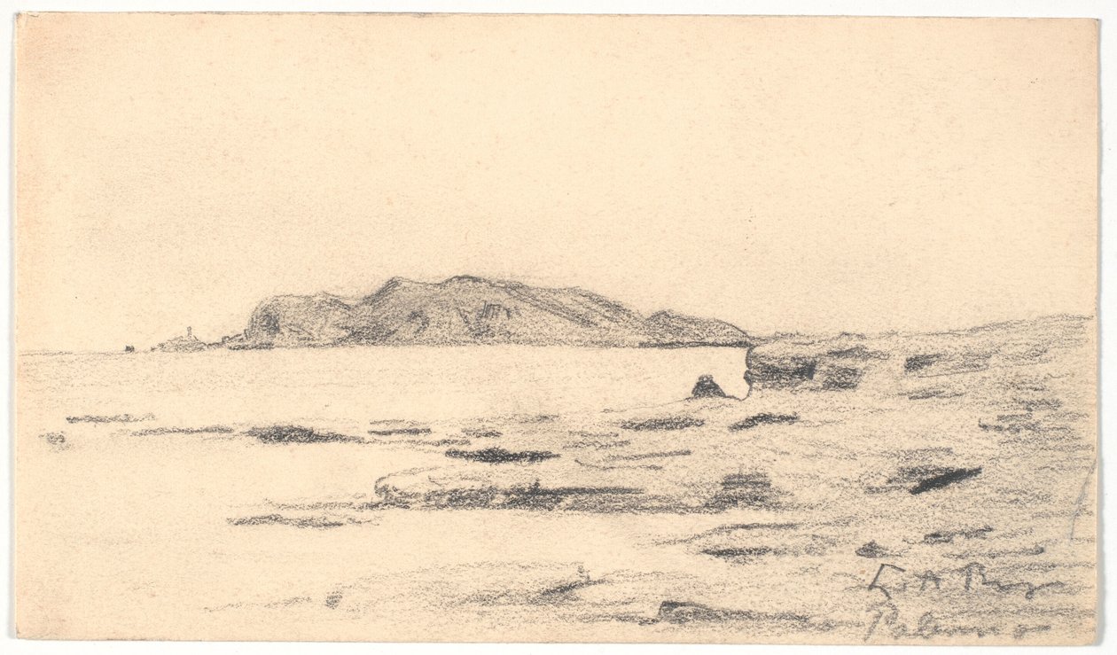 Monte Pellegrino visto da costa de Palermo de Laurits Andersen Ring