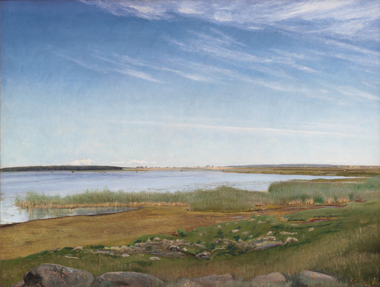 O fiorde perto de Karrebæksminde, Zelândia de Laurits Andersen Ring