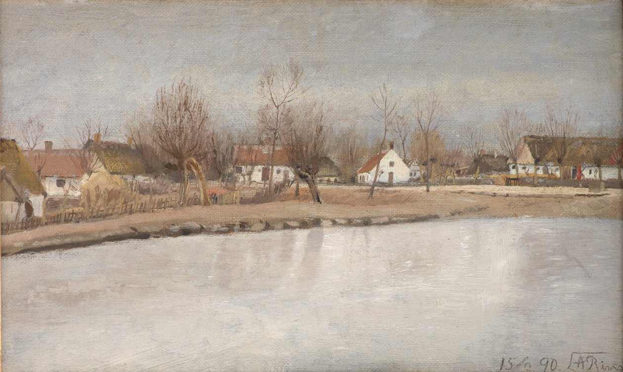 The Village Pond em Ring, Zelândia de Laurits Andersen Ring