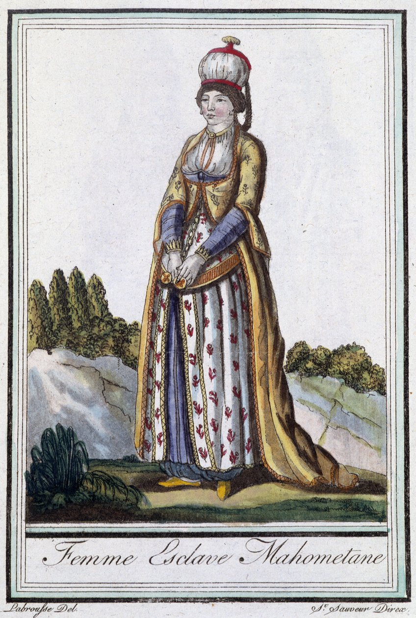 Mahometan escrava - in "Encyclopédie des voyages" de J. Grasset St Sauveur, ed. Deroy, Paris de L.F. Labrousse