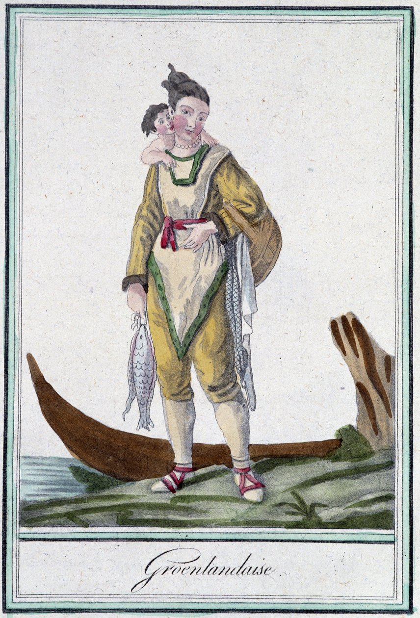 Greenlandaise - in "Encyclopédie des voyages" de J. Grasset Saint Sauveur, ed. Deroy, Paris de L.F. Labrousse