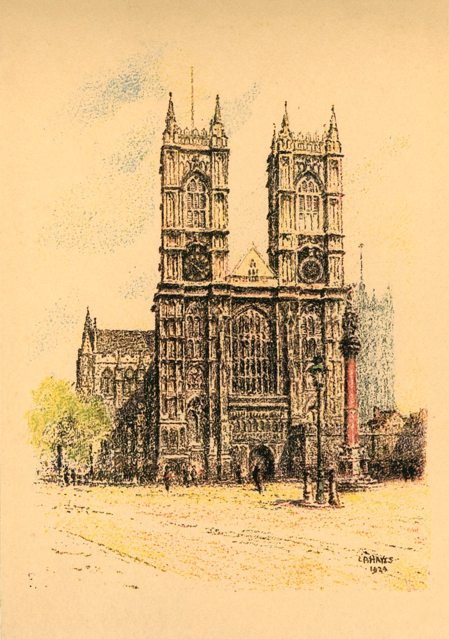 Abadia de Westminster, 1924. de L. A. Hayes
