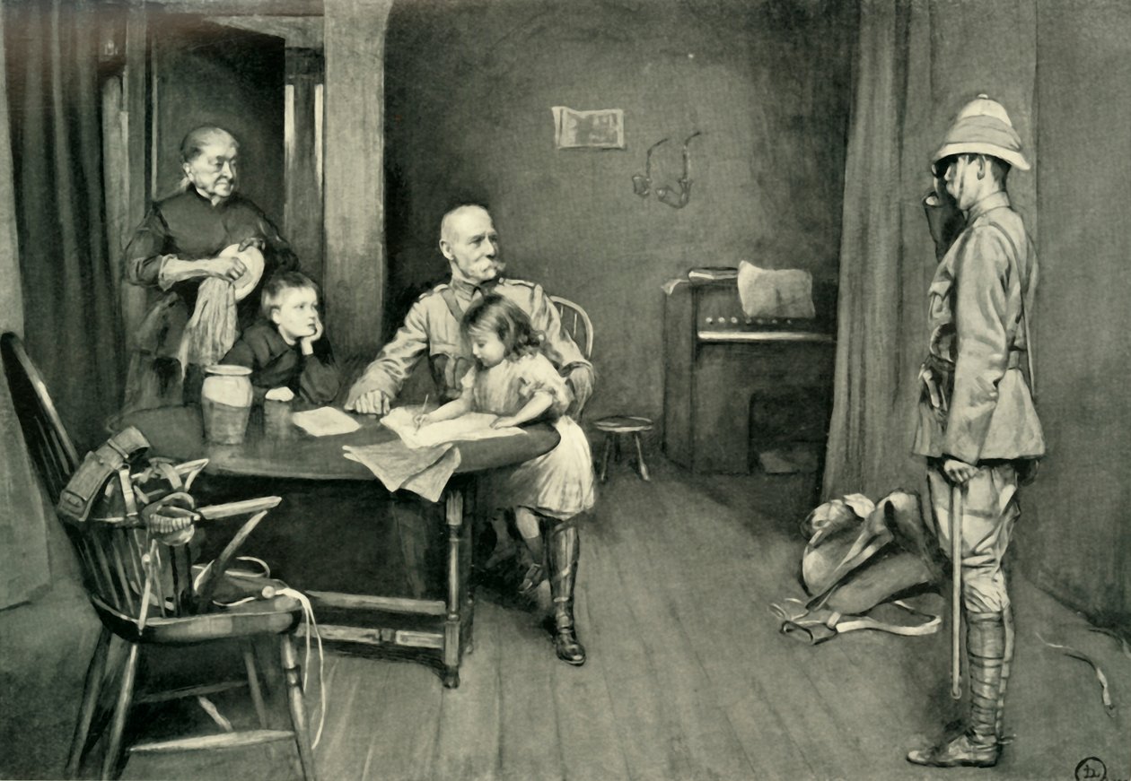 Lord Roberts na Pousada Orange Grove: Um Incidente Característico, 1901. de L. Daviel