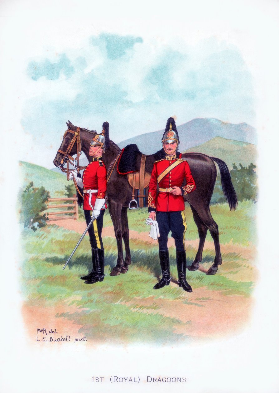 Ø Dragoons reais, c1915. de L. E. Buckell