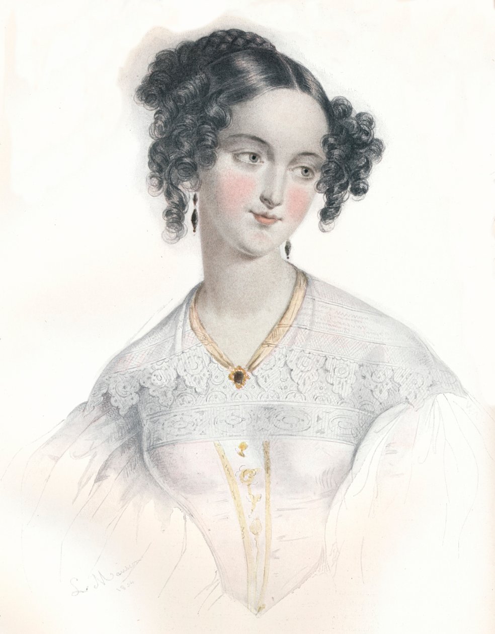 Mary Teresa, esposa do décimo sexto conde de Shrewsbury, 1834. de L Mansion