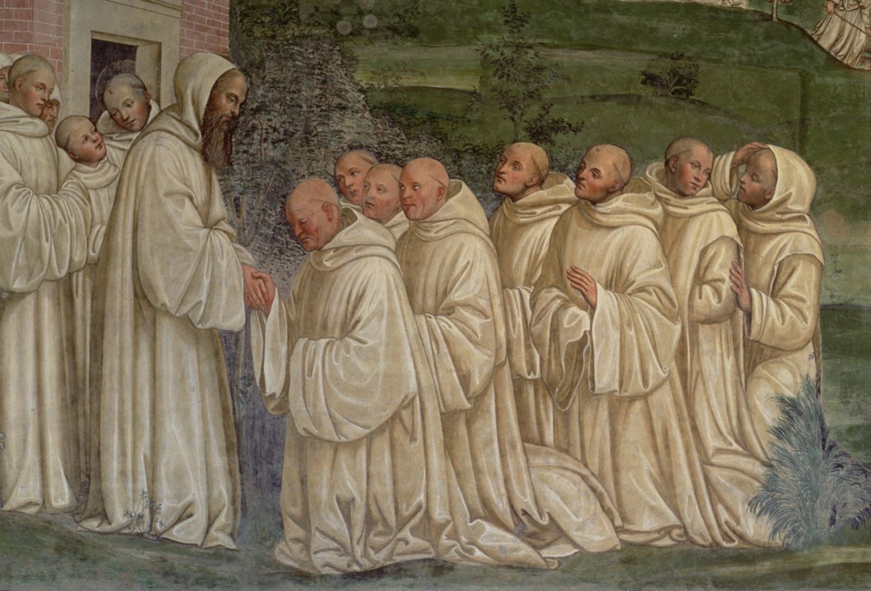 Monges beneditinos, da vida de São Bento de L. Signorelli