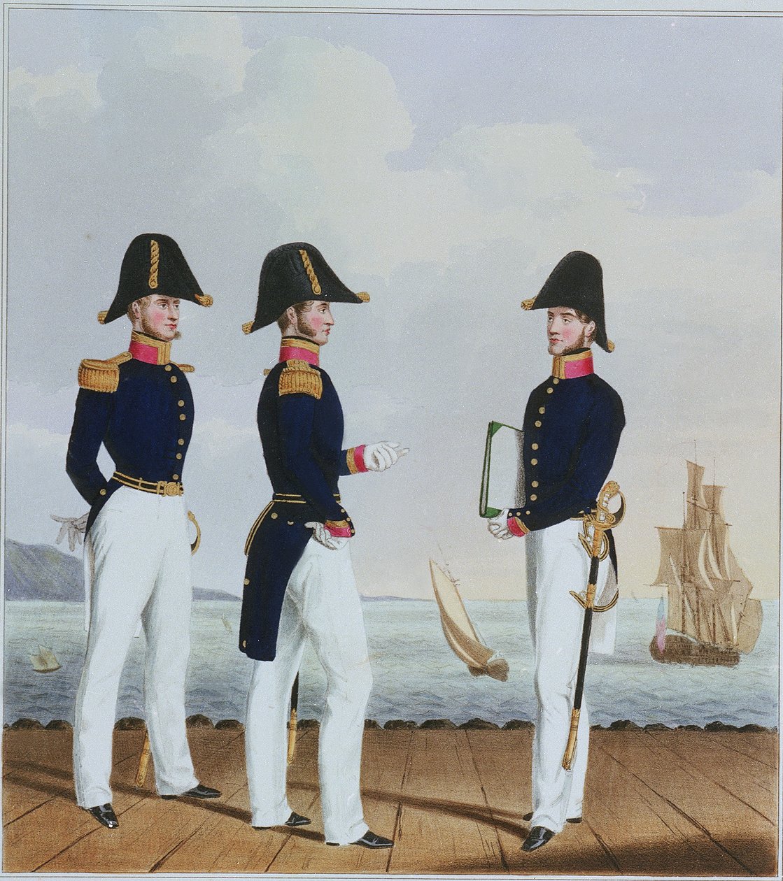 Traje da Marinha Real e dos Fuzileiros Navais. Pursers  Captain