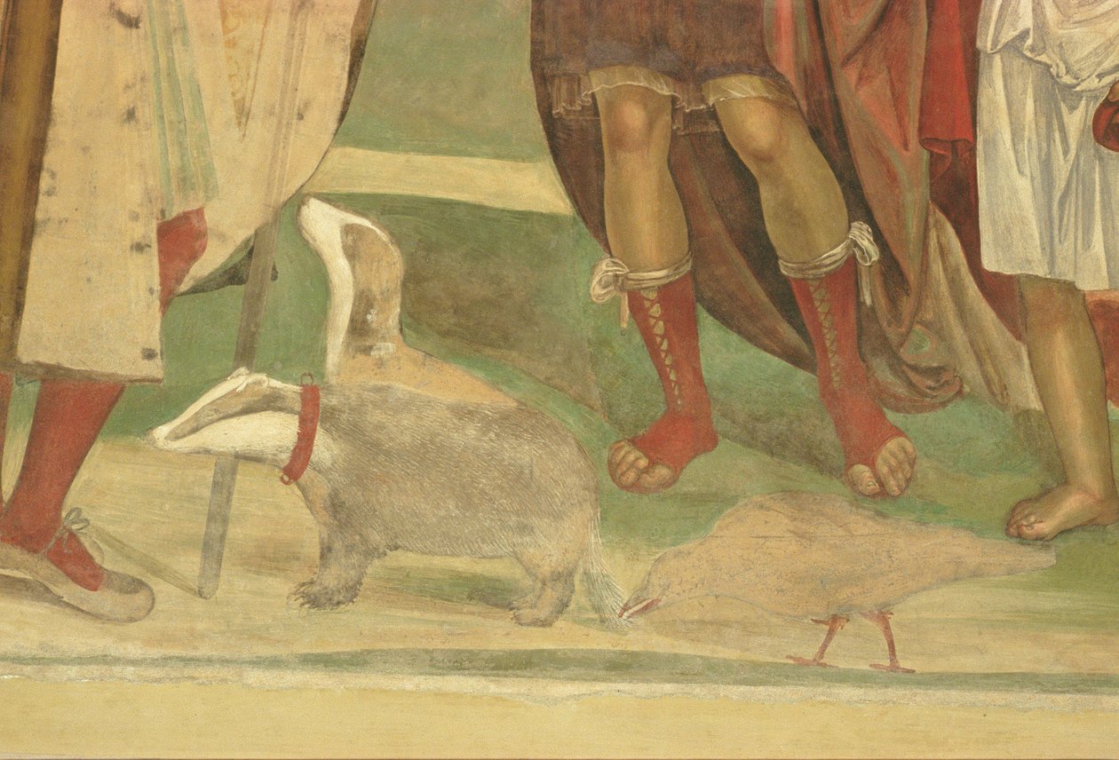 A vida de São Bento (detalhe) de L. and Sodoma, G. Signorelli