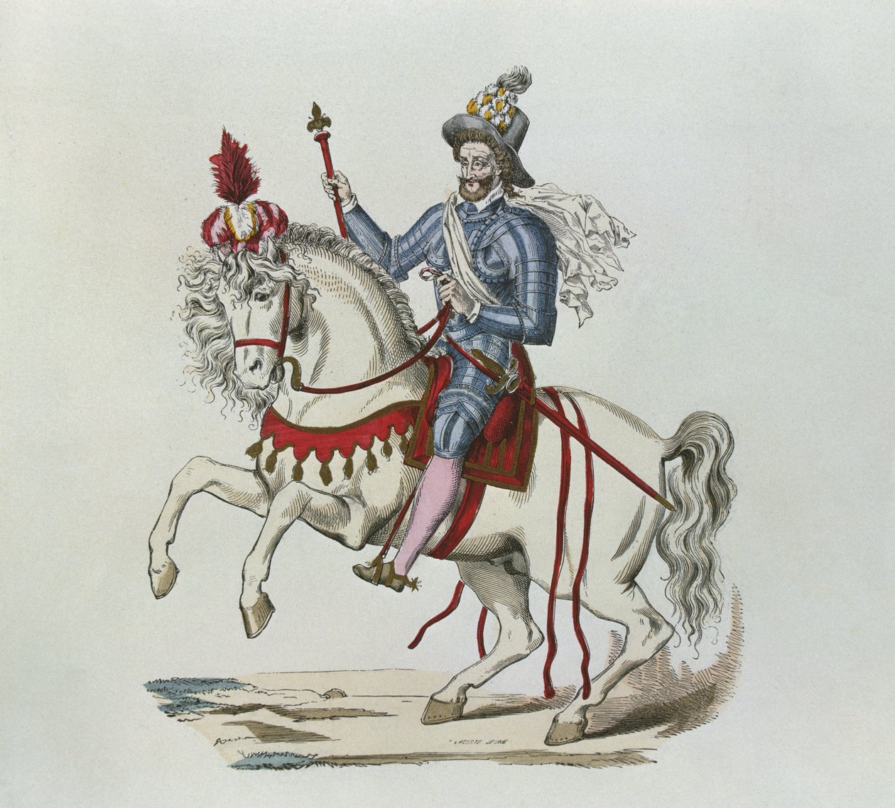 Retrato Equestre de Henri IV em 1596 de Lacoste jeune