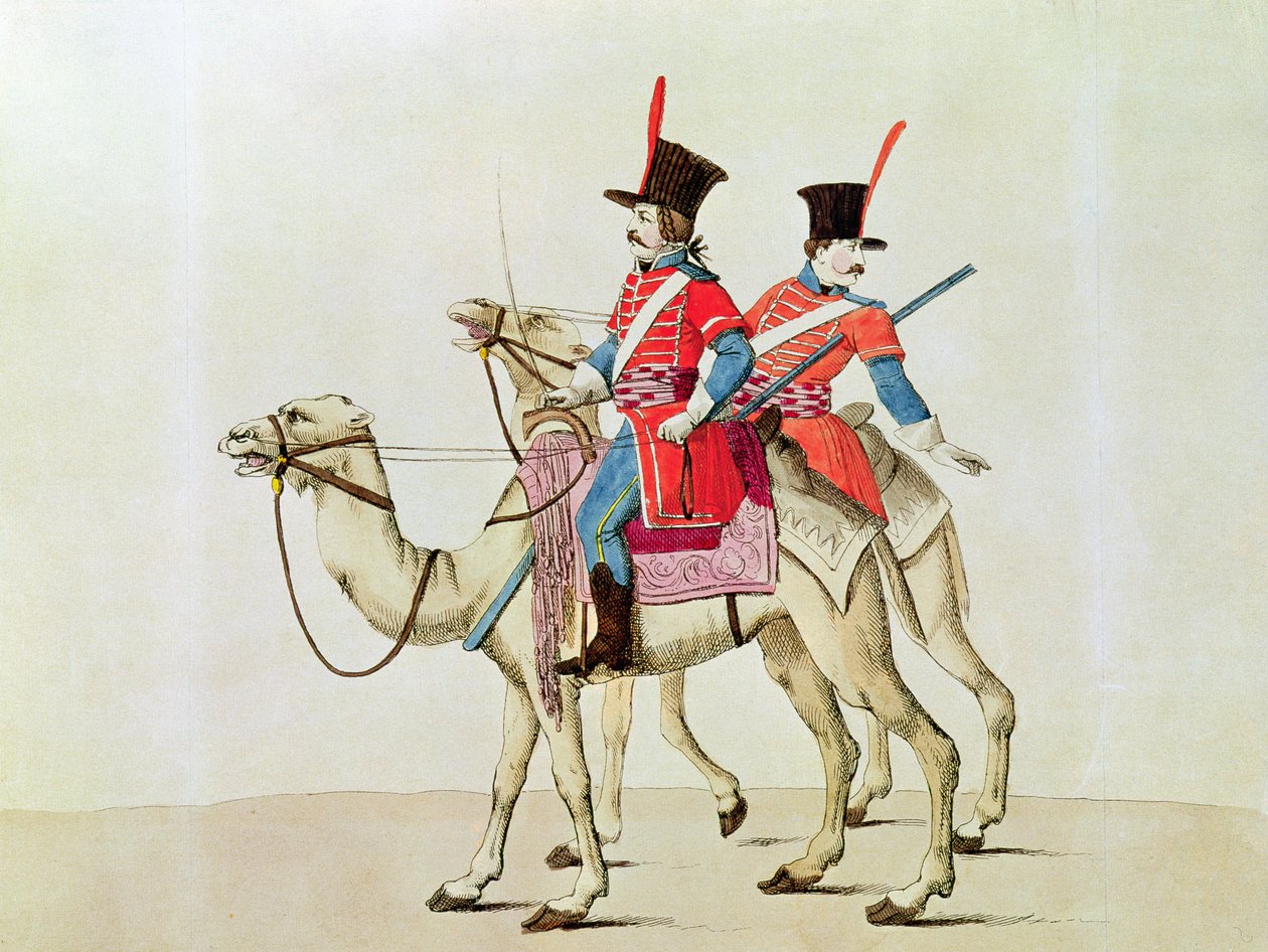 Soldados do Regimento Dromedário, 1839 de Laderer
