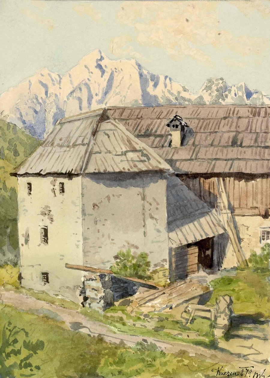 Podkoren com Ponco no fundo de Ladislav Benesch