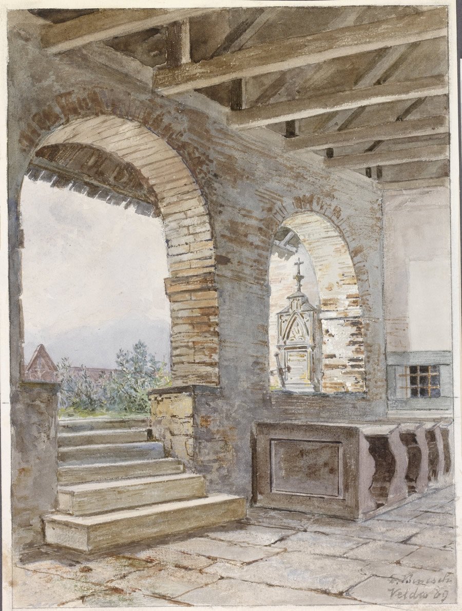 Antecâmara da antiga igreja paroquial de Bled de Ladislav Benesch