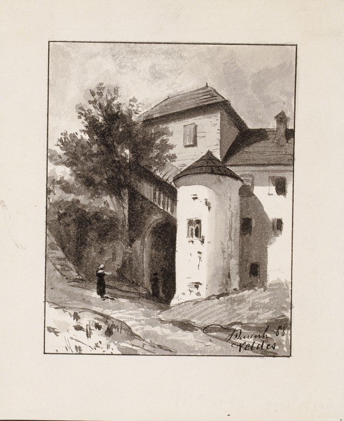 Entrada, para, a, bled, castelo de Ladislav Benesch