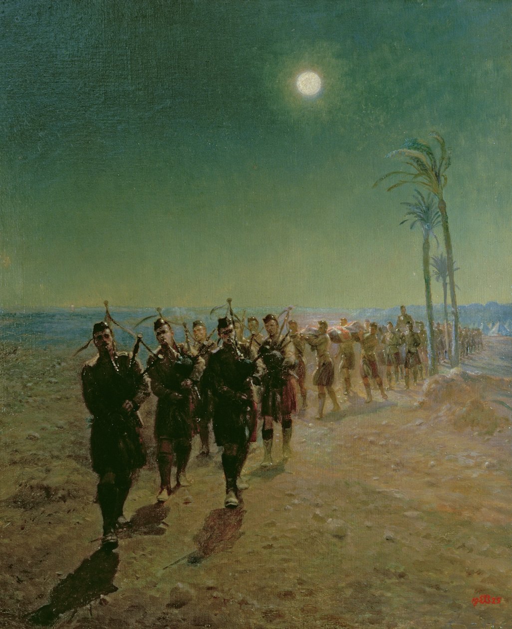 Um &39;lamento&39; no deserto, 1925 de Lady Butler
