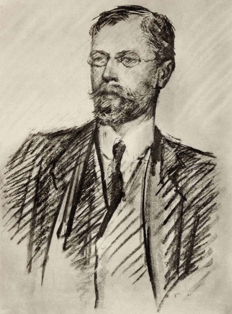 Axel Martin Fredrik Munthe, frontispício de &39;A história de San Michele&39;, de Axel Munthe, publicado em 1932 de Lady Gleichen