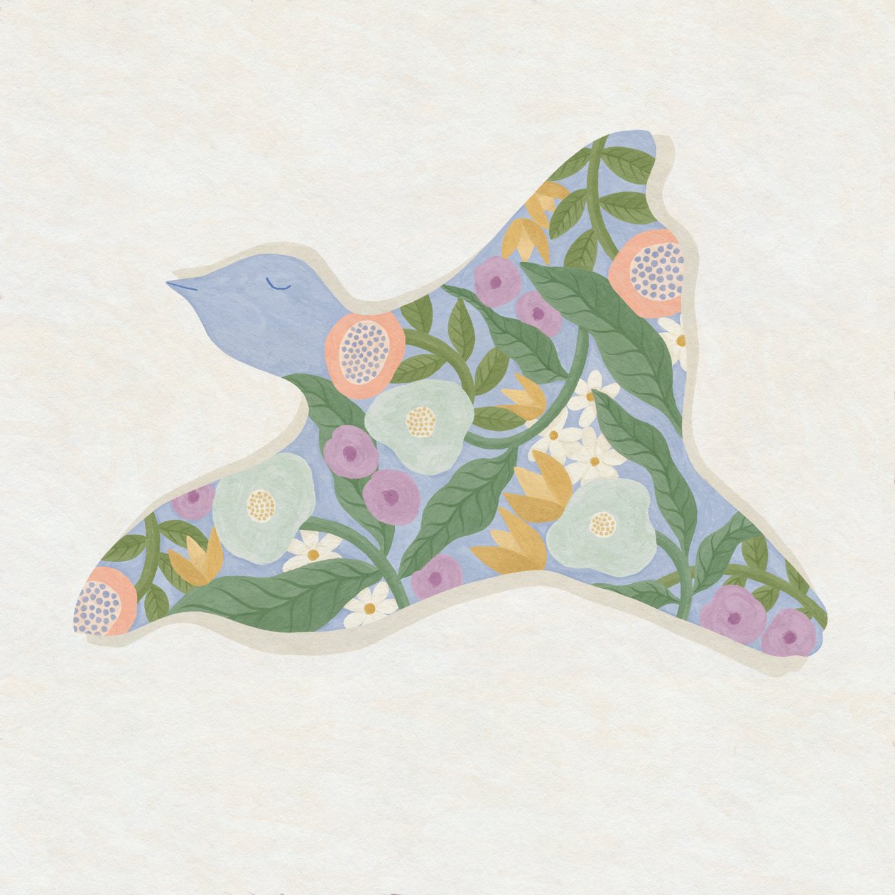 Spring Blooms Bird, 2023 (digital) de Lady Ann de Borja