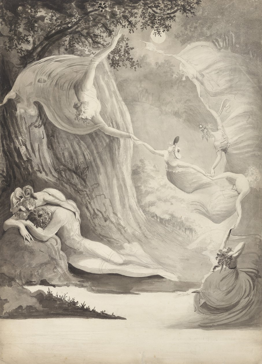 O sonho do pastor, c.1820 de Lady Georgina North