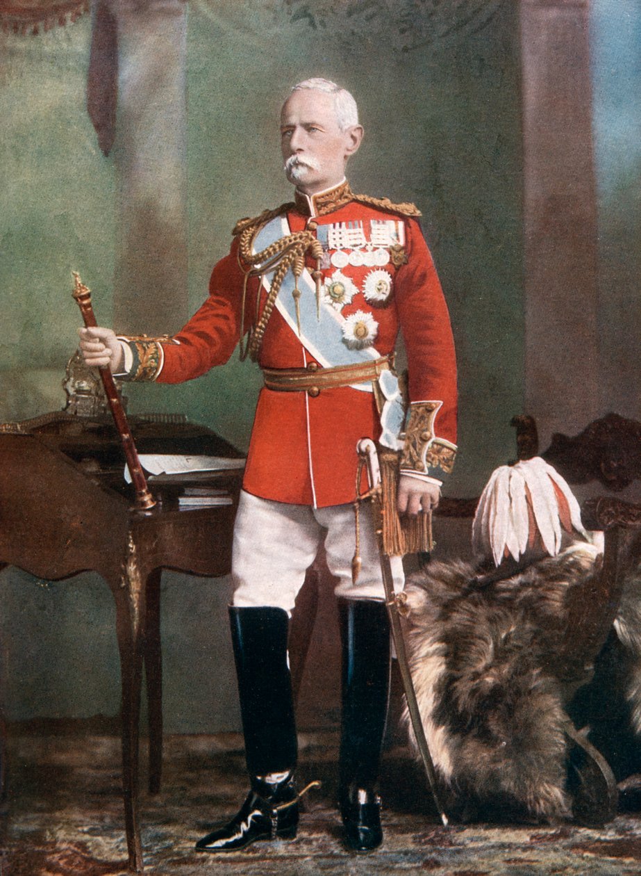 Marechal de Campo Lord Roberts, comandante em chefe das forças na África do Sul, 1902. de Lafayette