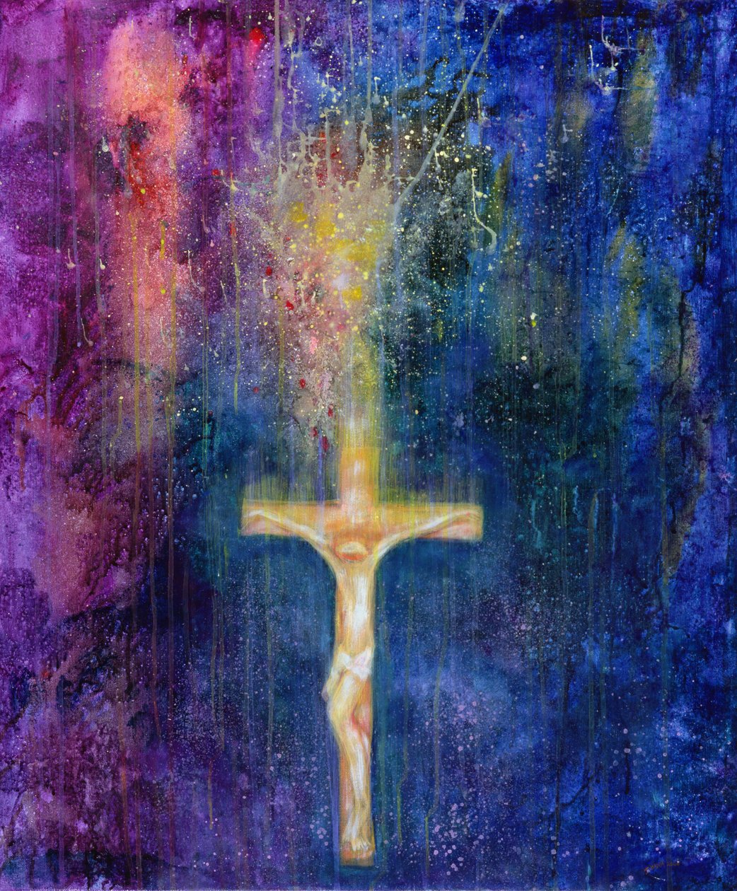 Ascensão, 2000 (acrílico sobre tela) de Laila Shawa