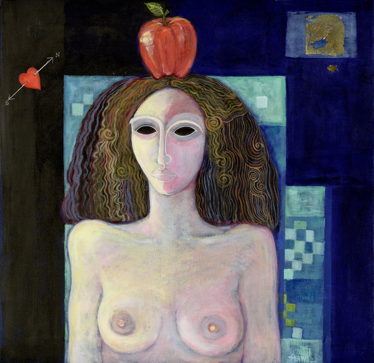 Eva, 2004 (acrílico sobre tela) de Laila Shawa