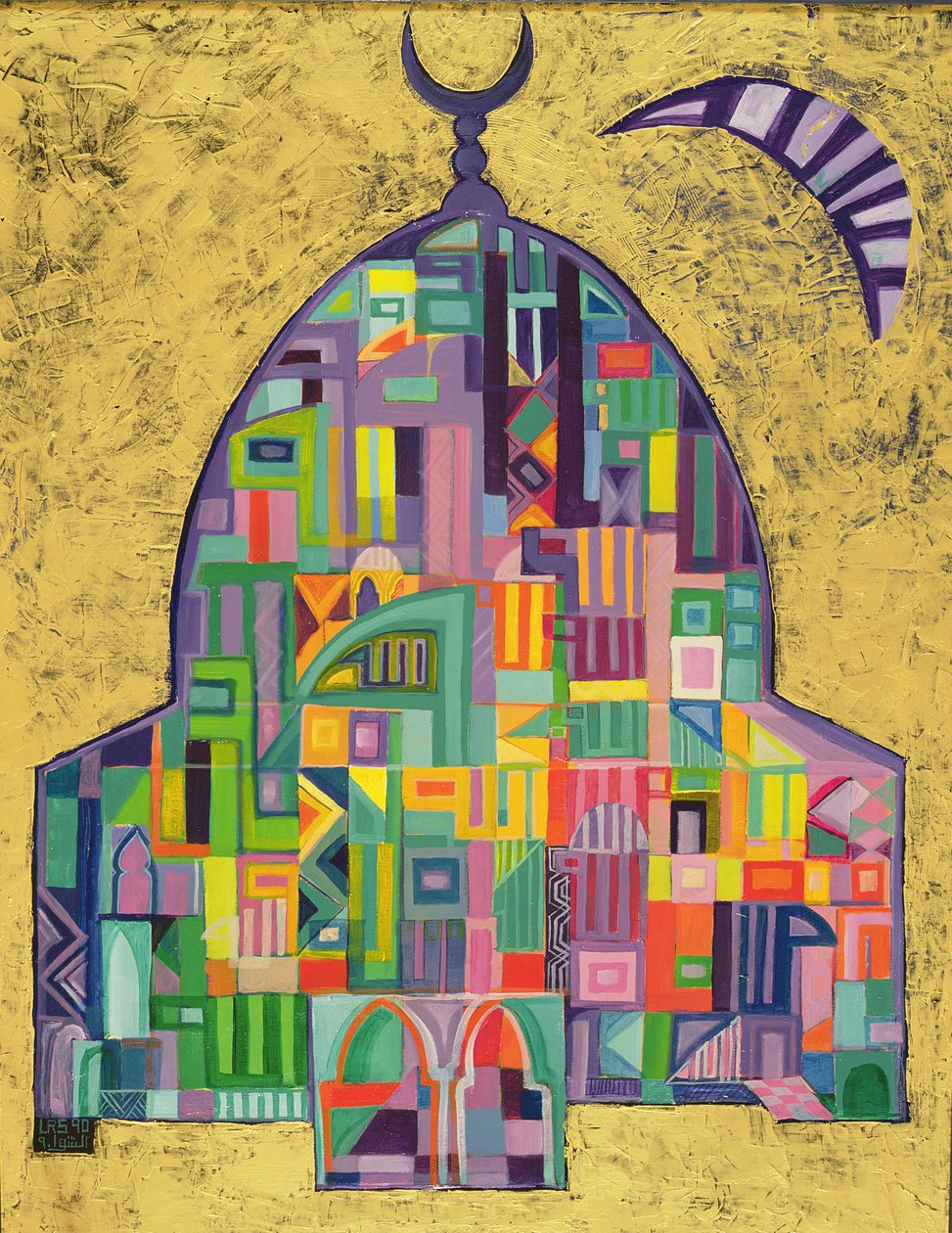 A Casa de Deus II, 1993-94 (acrílico sobre tela) de Laila Shawa