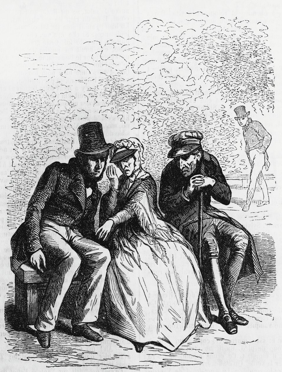 Ilustração para Padre Goriot, romance de Honore de Balzac (1799-1850) da coleção multi-volumes intitulada Human Comedy, gravura de Laisne de Laisne Laisne