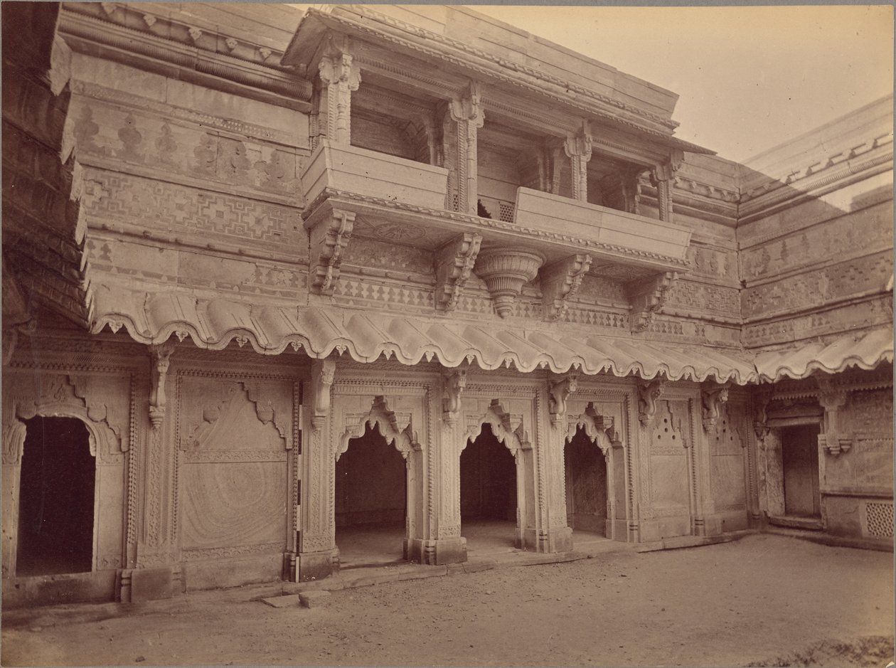 Interior do Man Mandir, Gwalior de Lala Deen Dayal