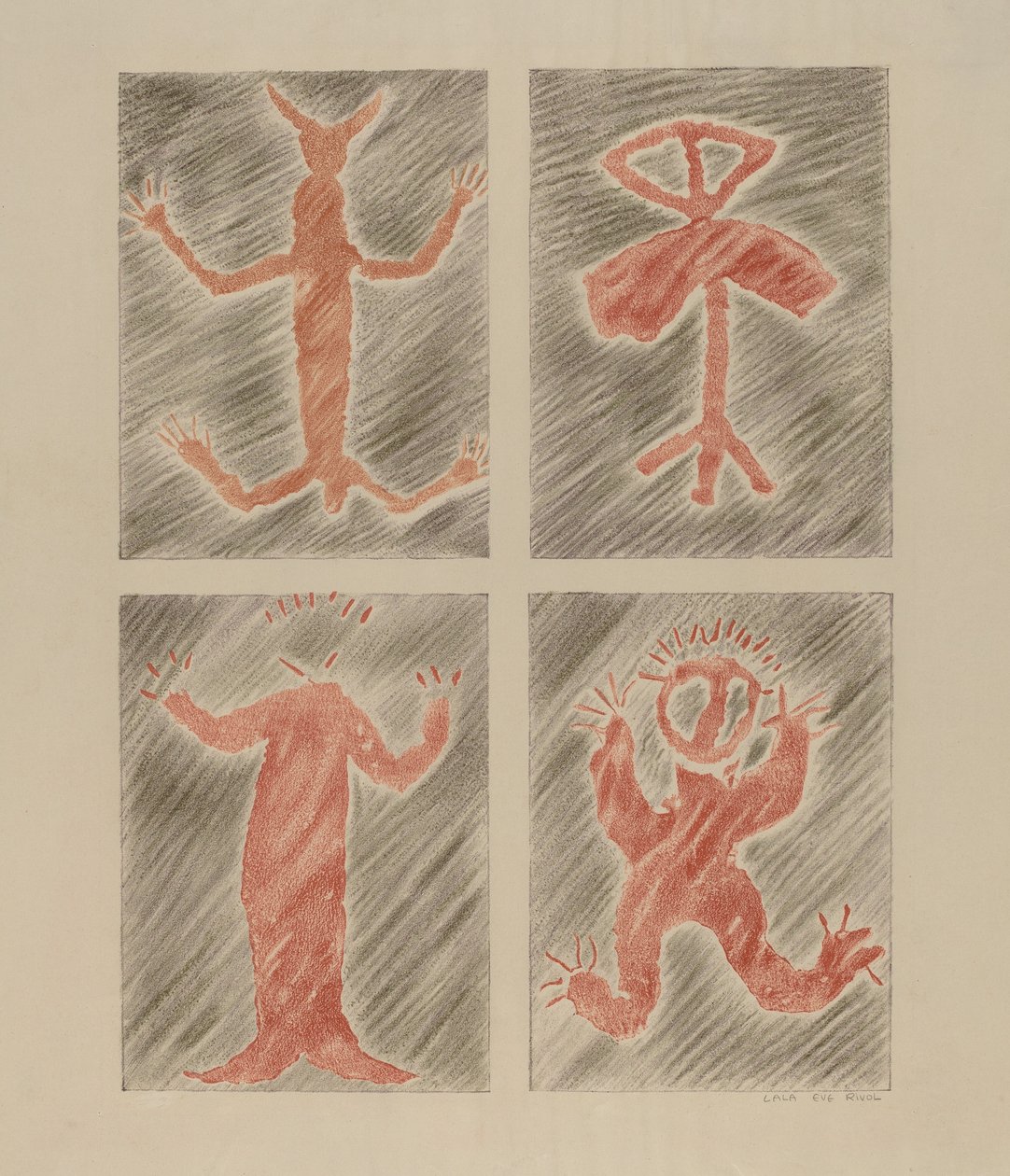 Desenho de Petroglifo de Lala Eve Rivol
