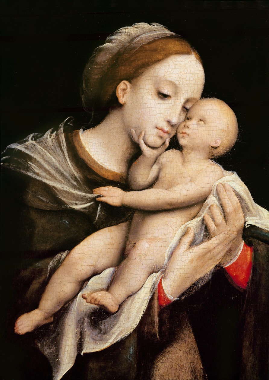 Virgem e o Menino de Lambert Lombard