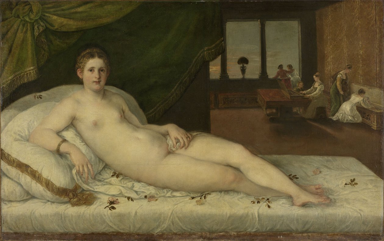 Vênus Reclinável, c.1540-60 de Lambert Sustris