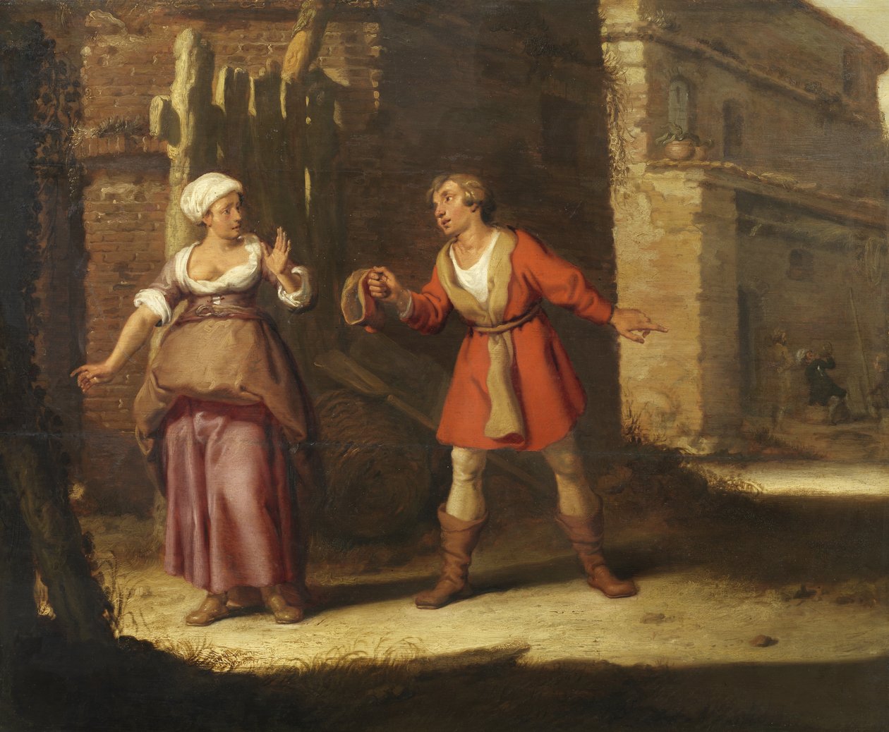 Abigail e Nabal de Lambert Jacobsz.