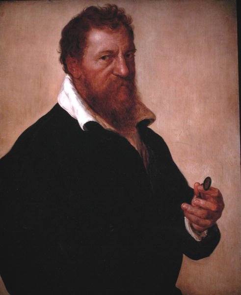 Auto-retrato (óleo sobre painel) de Lambert Lombard