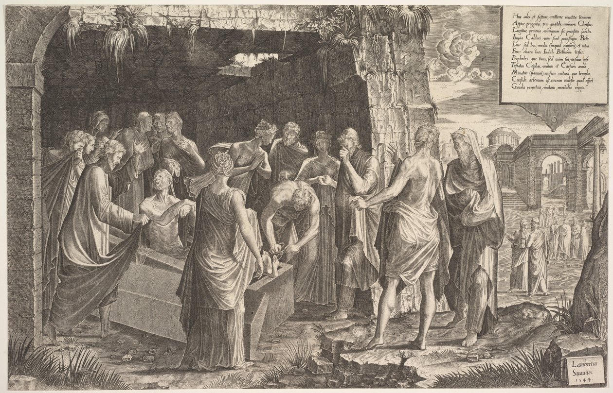 Levantamento de Lázaro, 1544. de Lambert Suavius