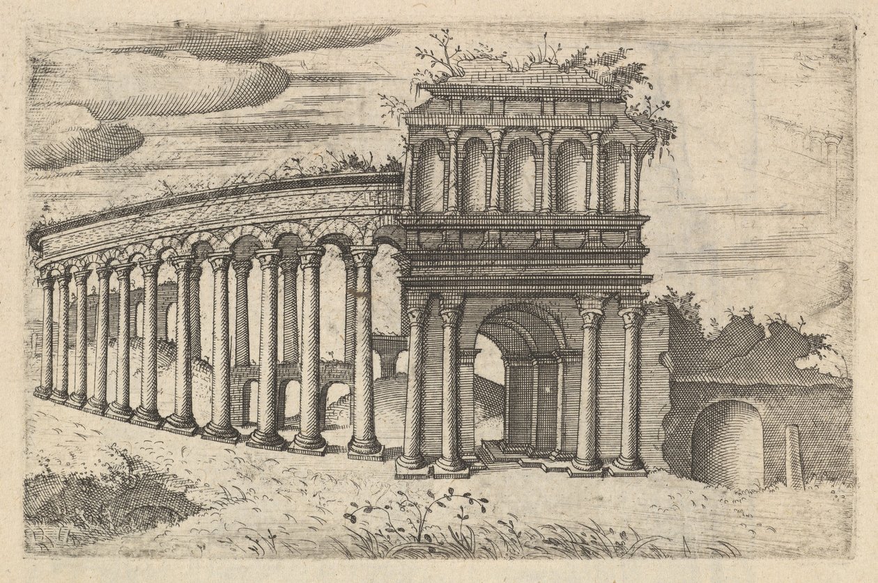 O Anfiteatro de Bordéus [Teatrum Bordeos, Transitorium Caesaris], da série 