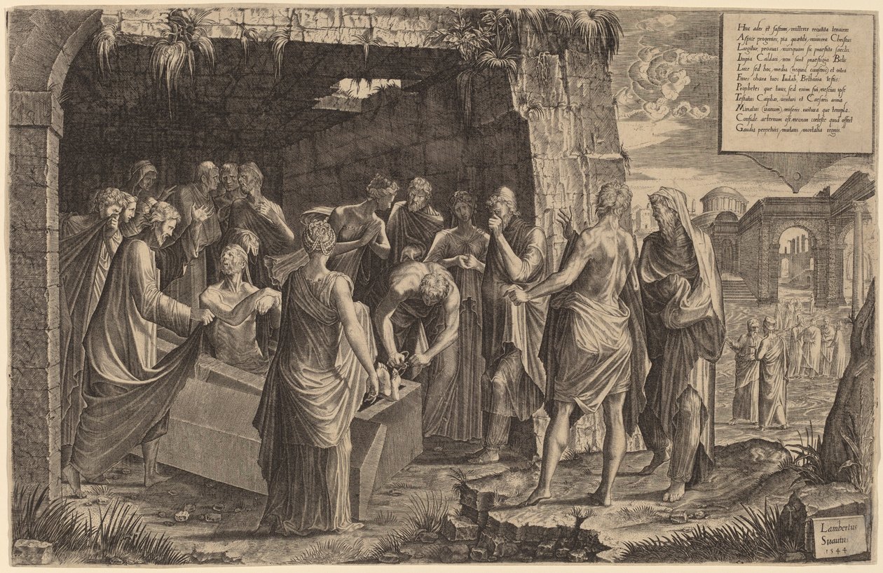 A Ressurreição de Lázaro de Lambert Suavius