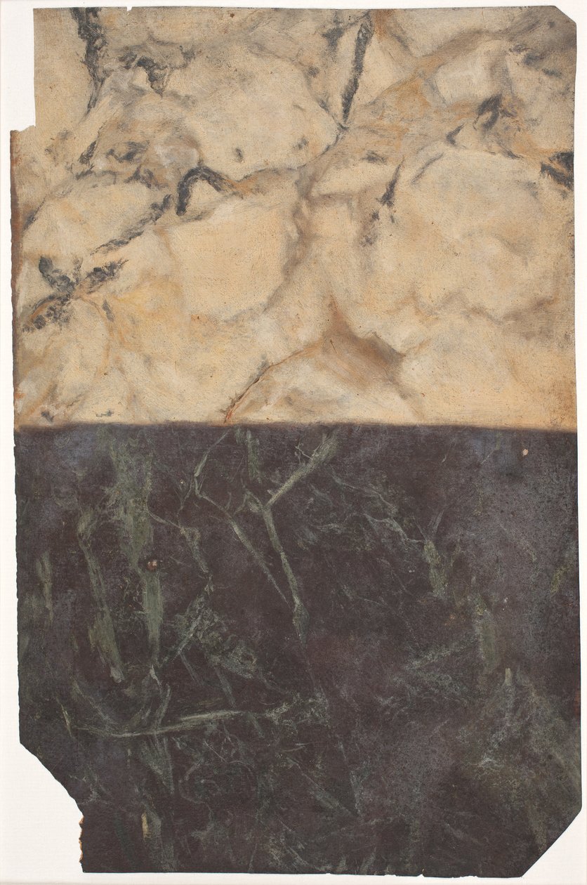 Draft para dois tipos diferentes de marmoreio, um preto-azul e um dourado-branco. de Lambert van Haven