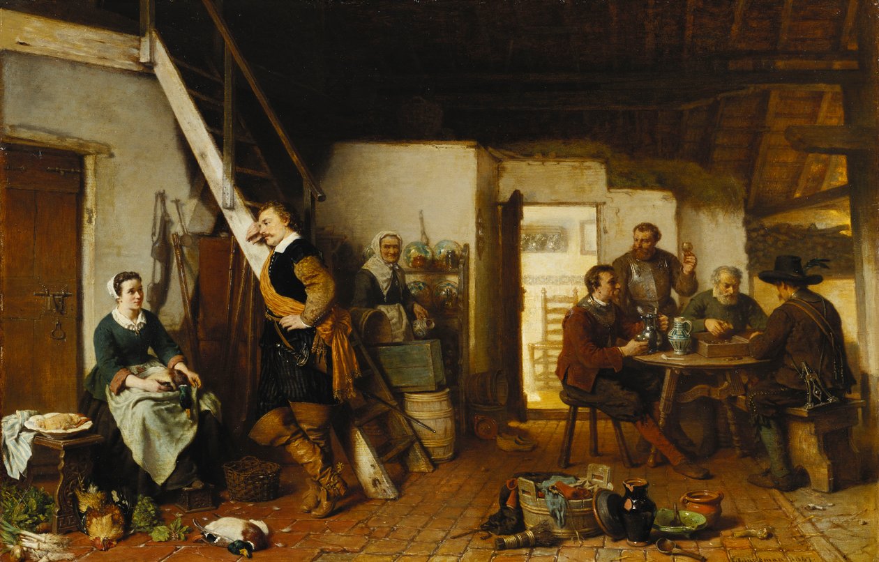 A Abordagem Cavalier, 1867 de Lambertus Lingeman