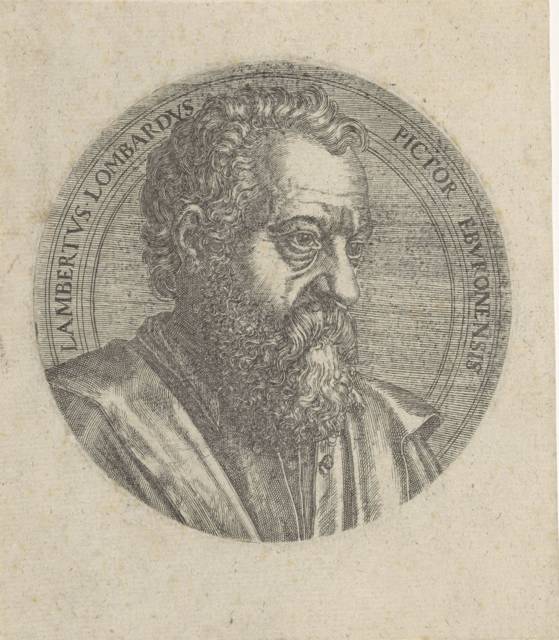 Retrato de Lambert Lombard de Lambertus Suavius