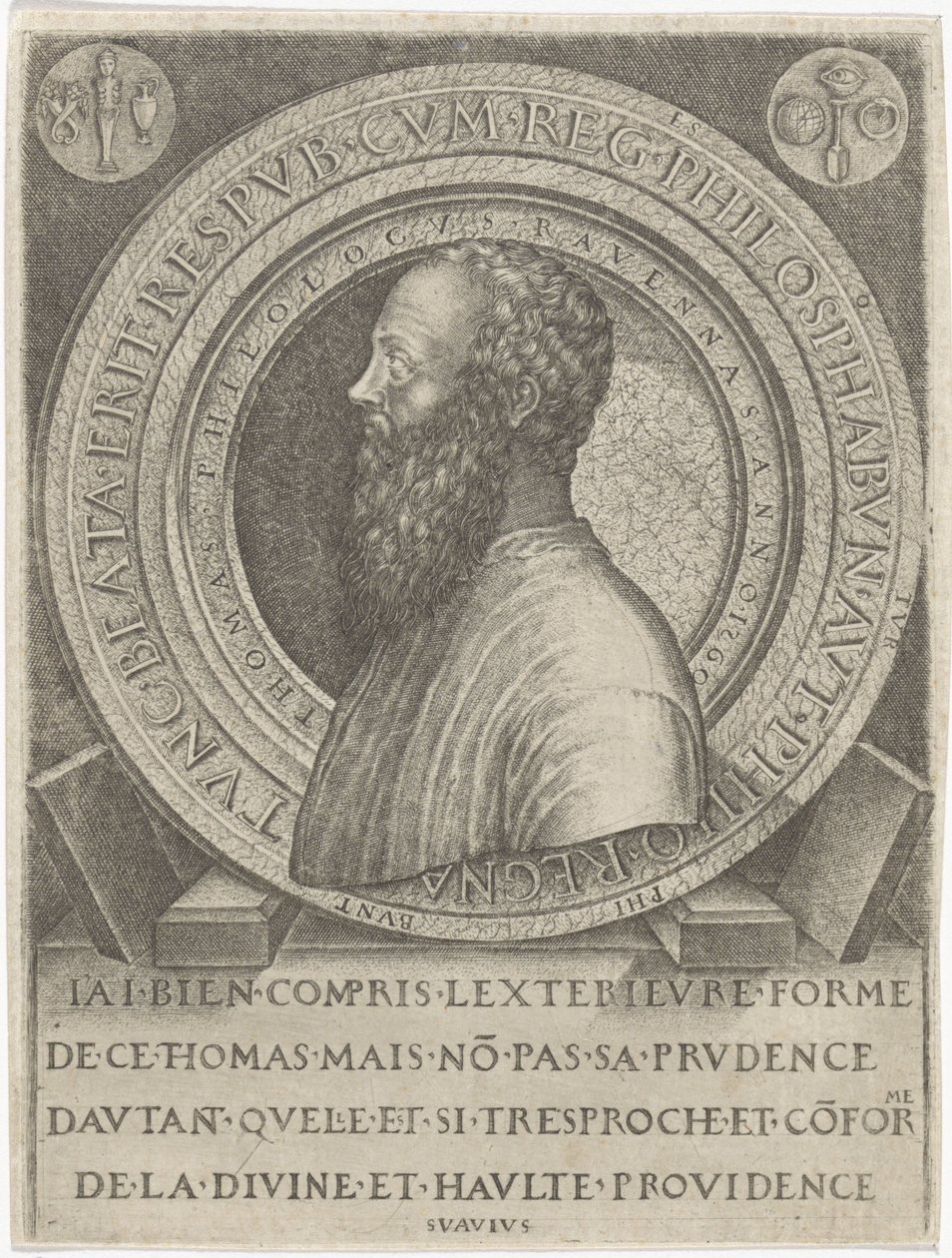 Retrato do filólogo Thomas de Ravenna de Lambertus Suavius