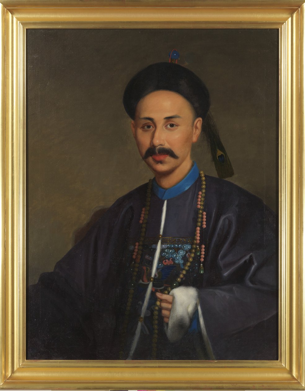 Retrato de Samqua, c.1850 (óleo sobre tela) de Lamqua Lamqua