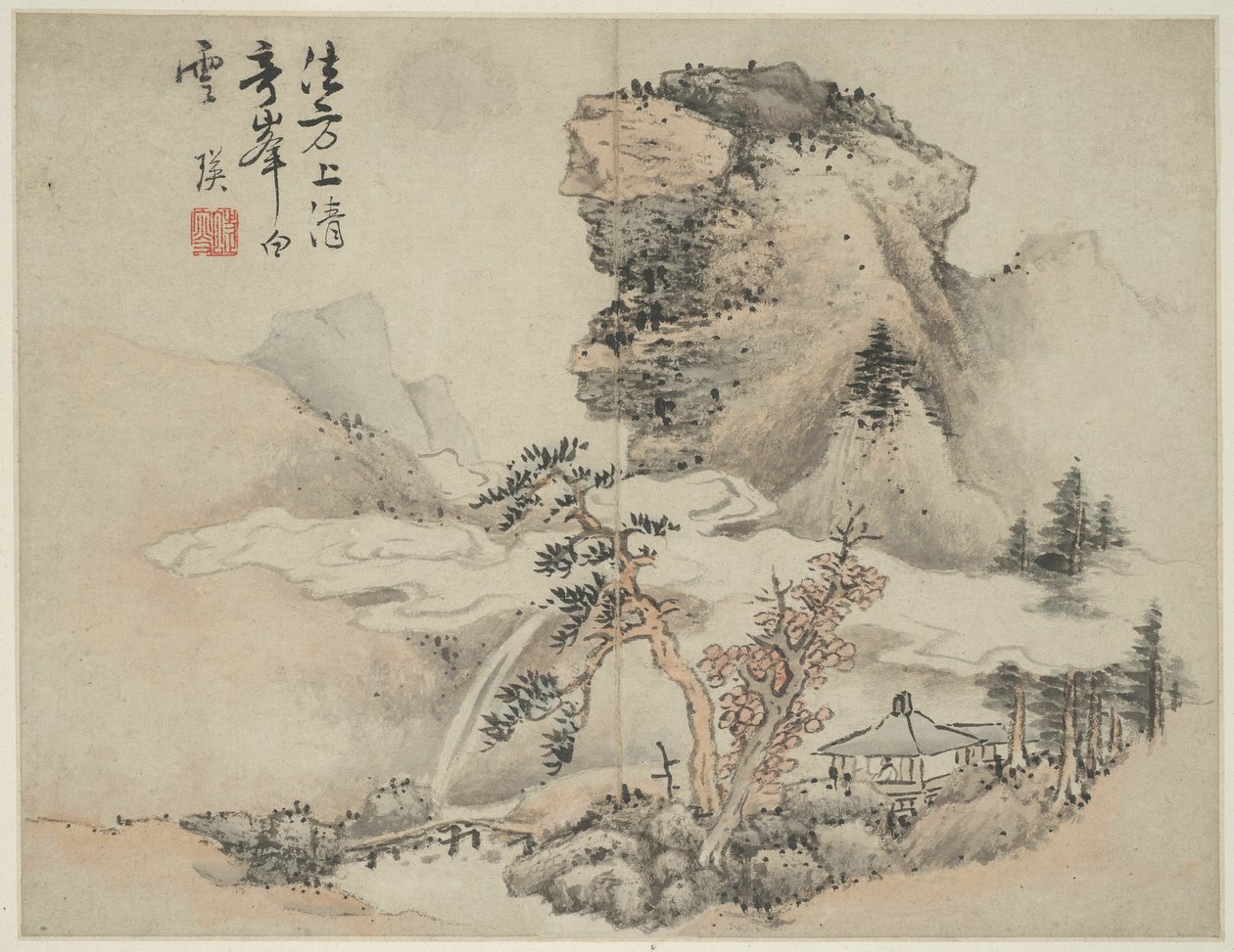Paisagem no estilo dos antigos mestres: depois de Fang Congyi (ativo c. 1340-80) de Lan Ying